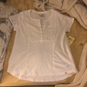 White lucky brand shirt